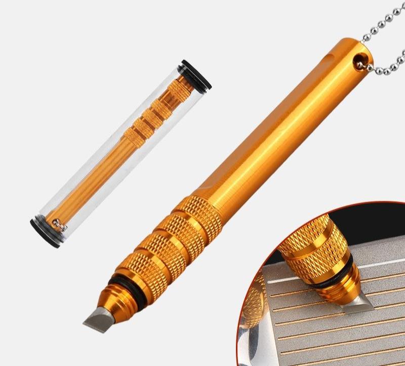Flat Knife Golf Club Groove Cleaner - for a Clean Face