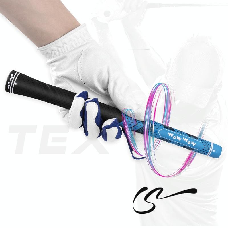 Anti-slip Golf Club Pole Cover - Protective Rubber Grip Gray - Gray No Cotton Yarn