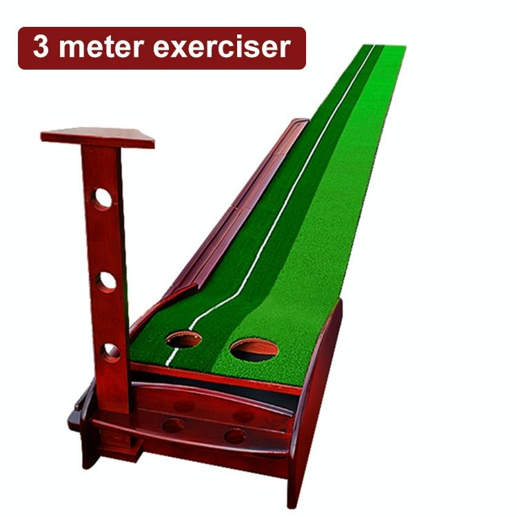 3m Golf Solid Wood Putter Trainer Practice Set Training Mat