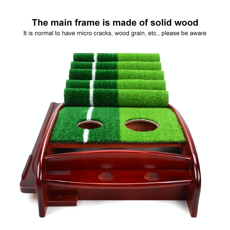3m Golf Solid Wood Putter Trainer Practice Set Training Mat