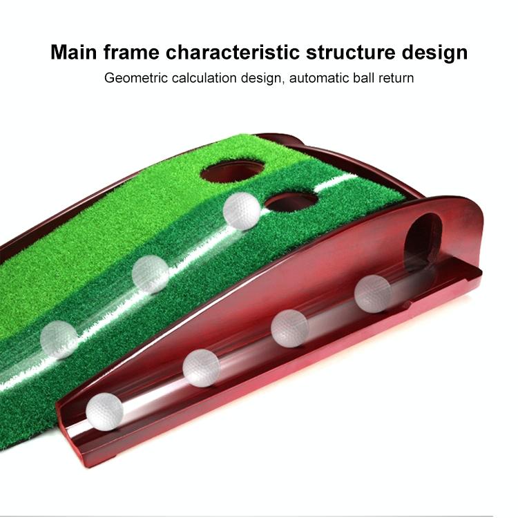 3m Golf Solid Wood Putter Trainer Practice Set Training Mat