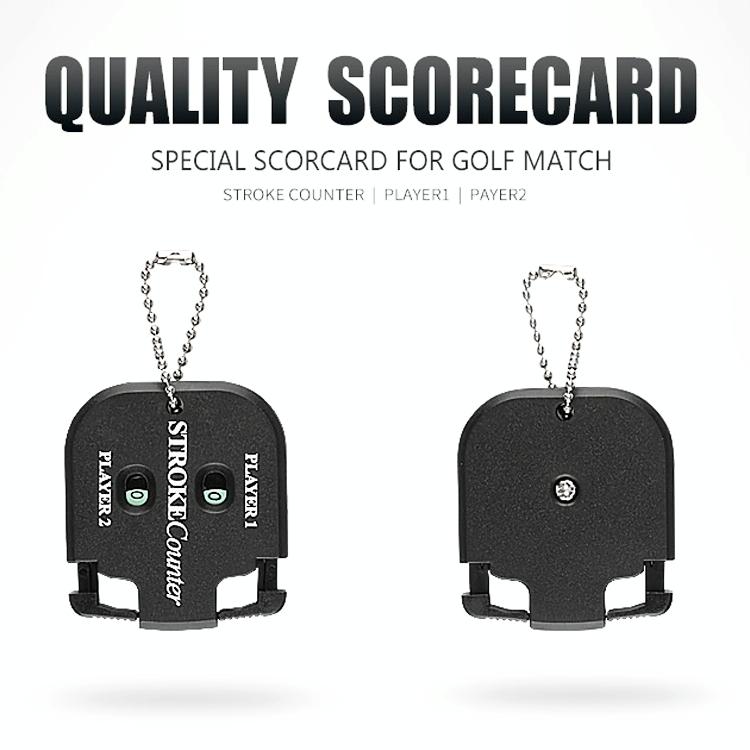 Double Dial Golf Scoring Device - Square Shape