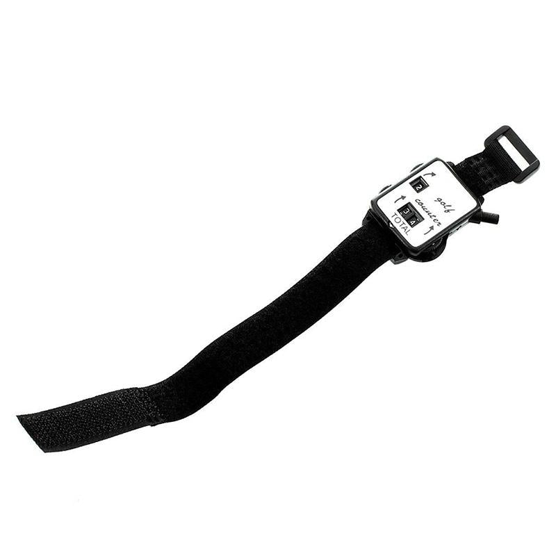 Black Portable Golf Watch with Manual Counter