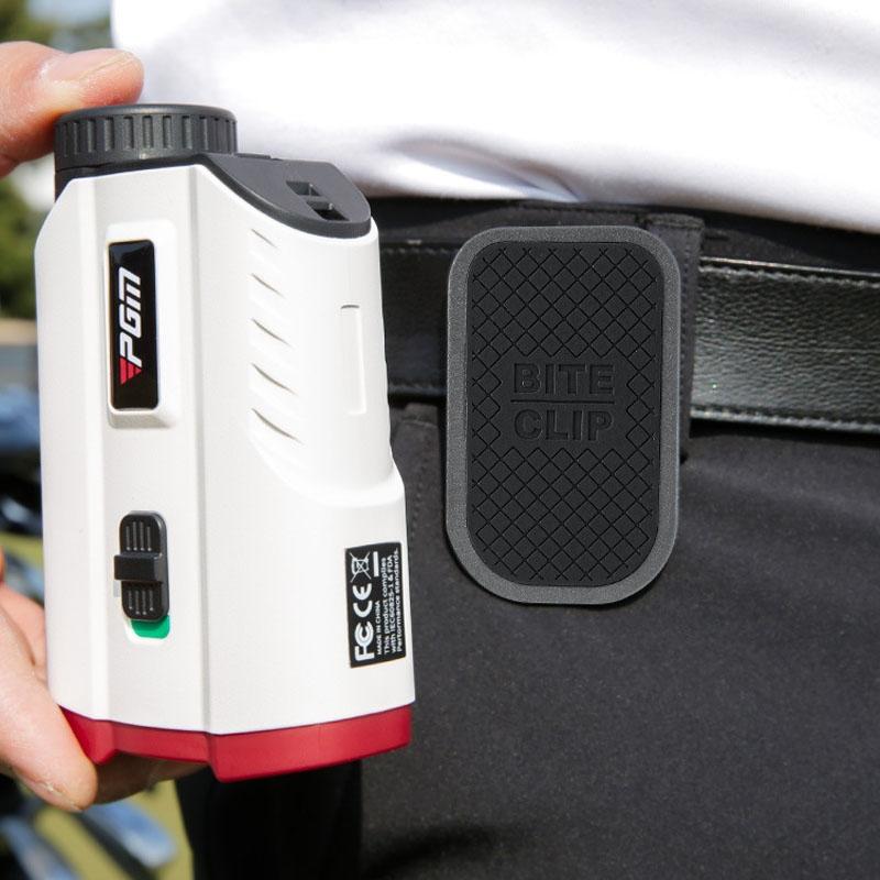 Lightweight Golf Rangefinder with Magnetic Buckle and Belt Clip - Black
