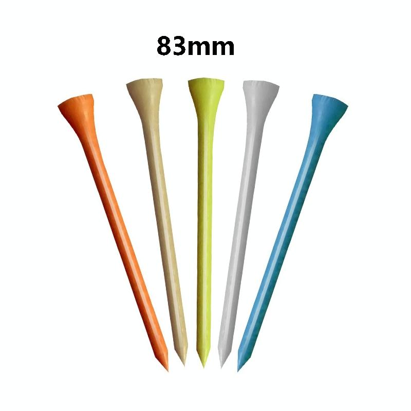 40 Wooden Golf Tees with Ball Holder - 42Mm