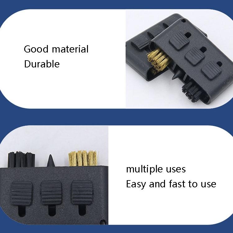 3-piece Portable Golf Groove Cleaning Brush - Red