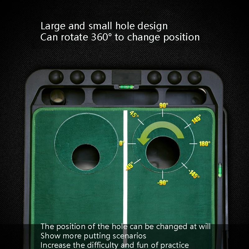 Tl010 Indoor Golf Adjustable Slope Push Rod Practice Home Velvet Practice Blanket Single Exercise Device English Packaging