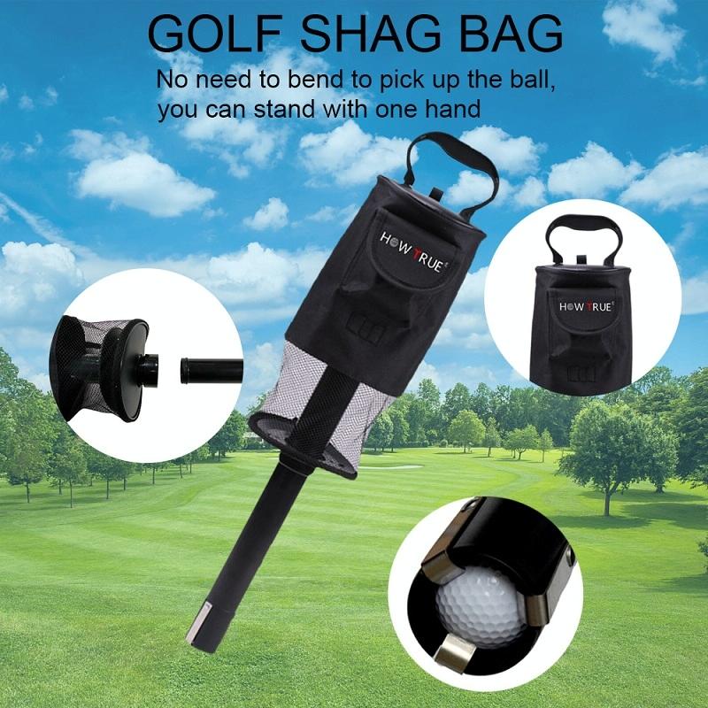 Detachable Golf Ball Picker - Standing - Black