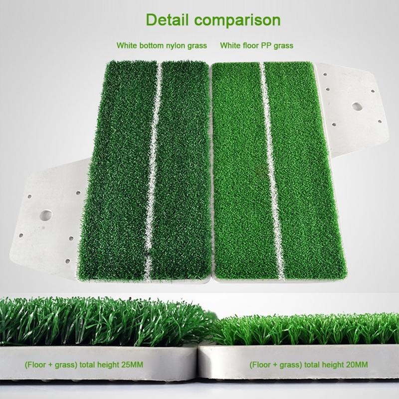 Portable Golf Putting Mat with Push Rod Trainer - 48x23cm - Black