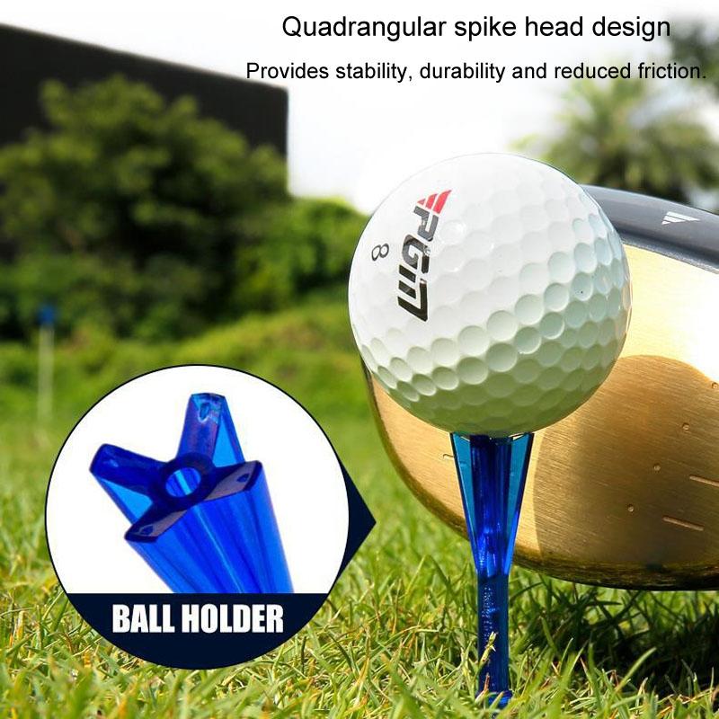 30 Adjustable Golf Tees with 83mm Height Limit - Set of 30 - Blue