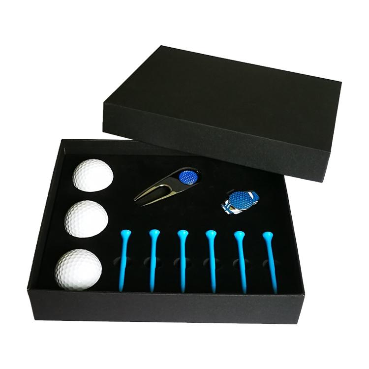 Complete Golf Gift Set 11-in-1 Tees Divot Tool and 3 Balls - Blue