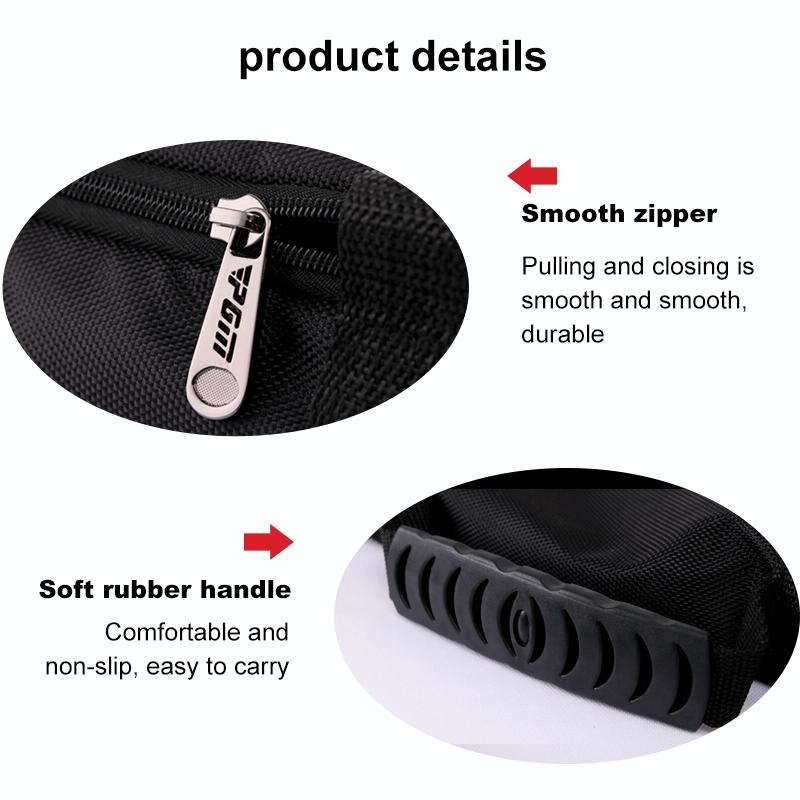 Portable Foldable Golf Ball Bag - Nylon - Black Silver