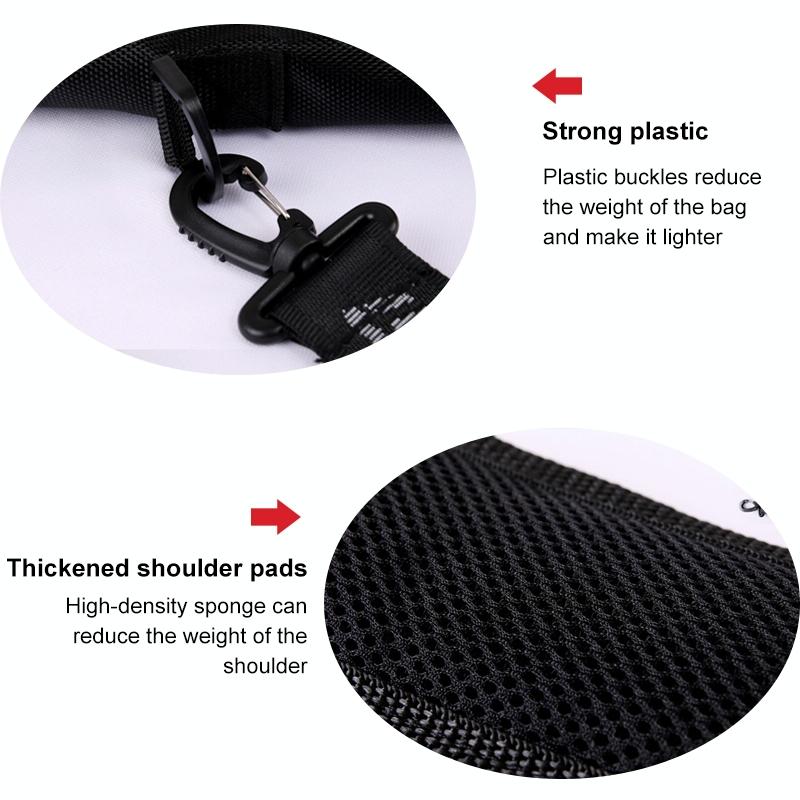 Portable Foldable Golf Ball Bag - Nylon - Black Silver