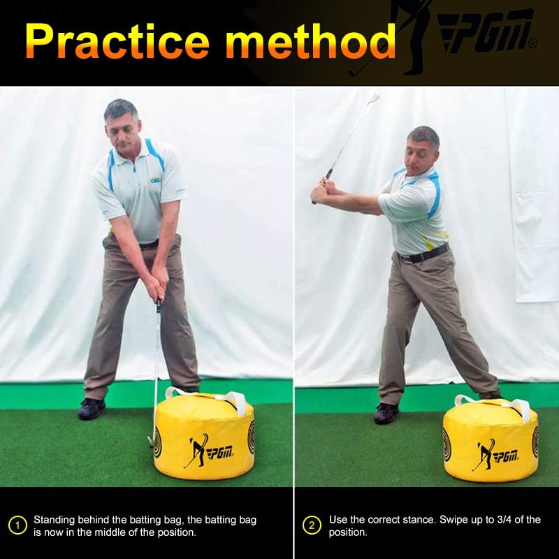 Versatile Golf Impact Trainer - Waterproof 26x44cm - Yellow