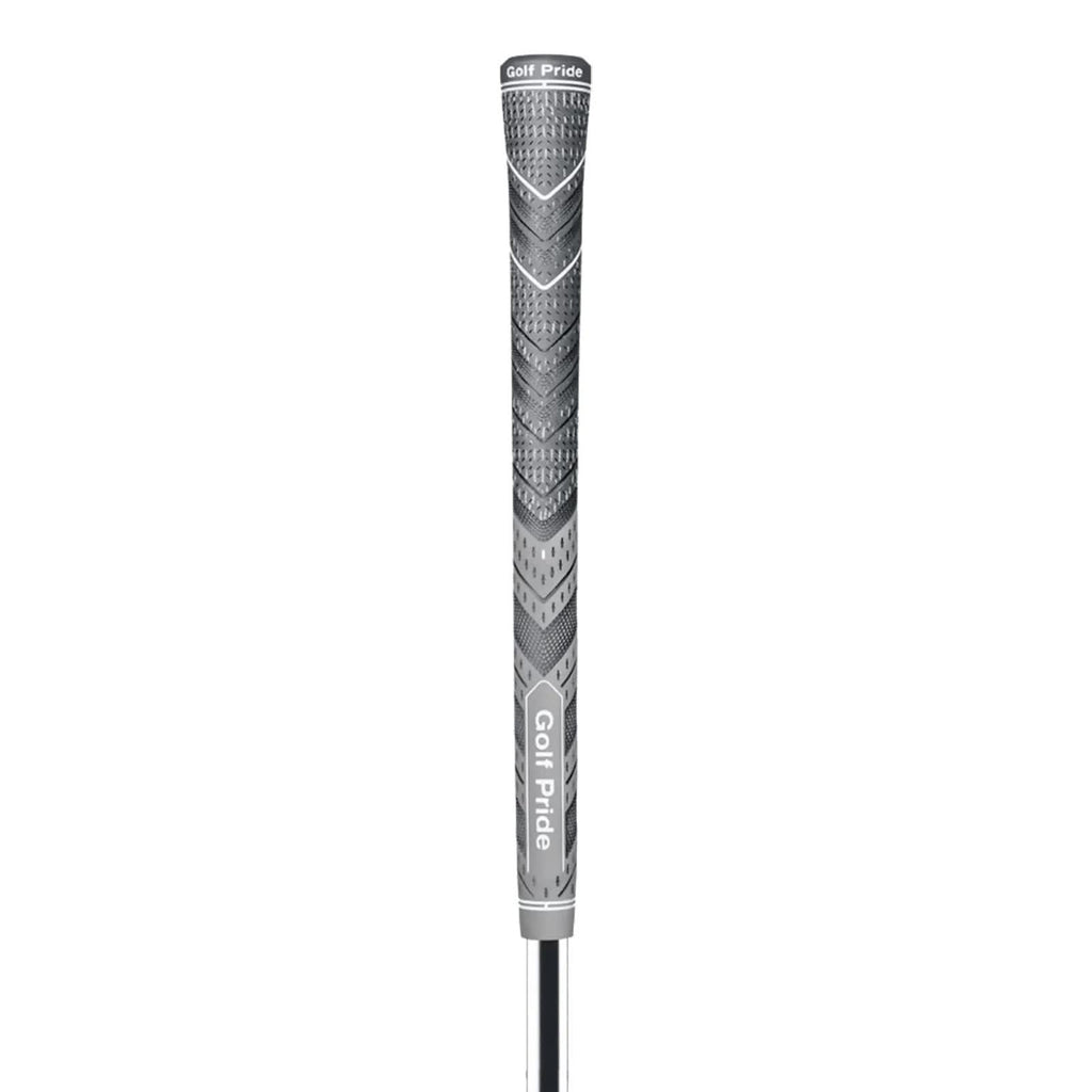 2 Pcs Grey Standard MCC PLUS4 Golf Grip - Standard Rubber and Cotton Thread Hybrid, 265 mm, 52g, Core 60