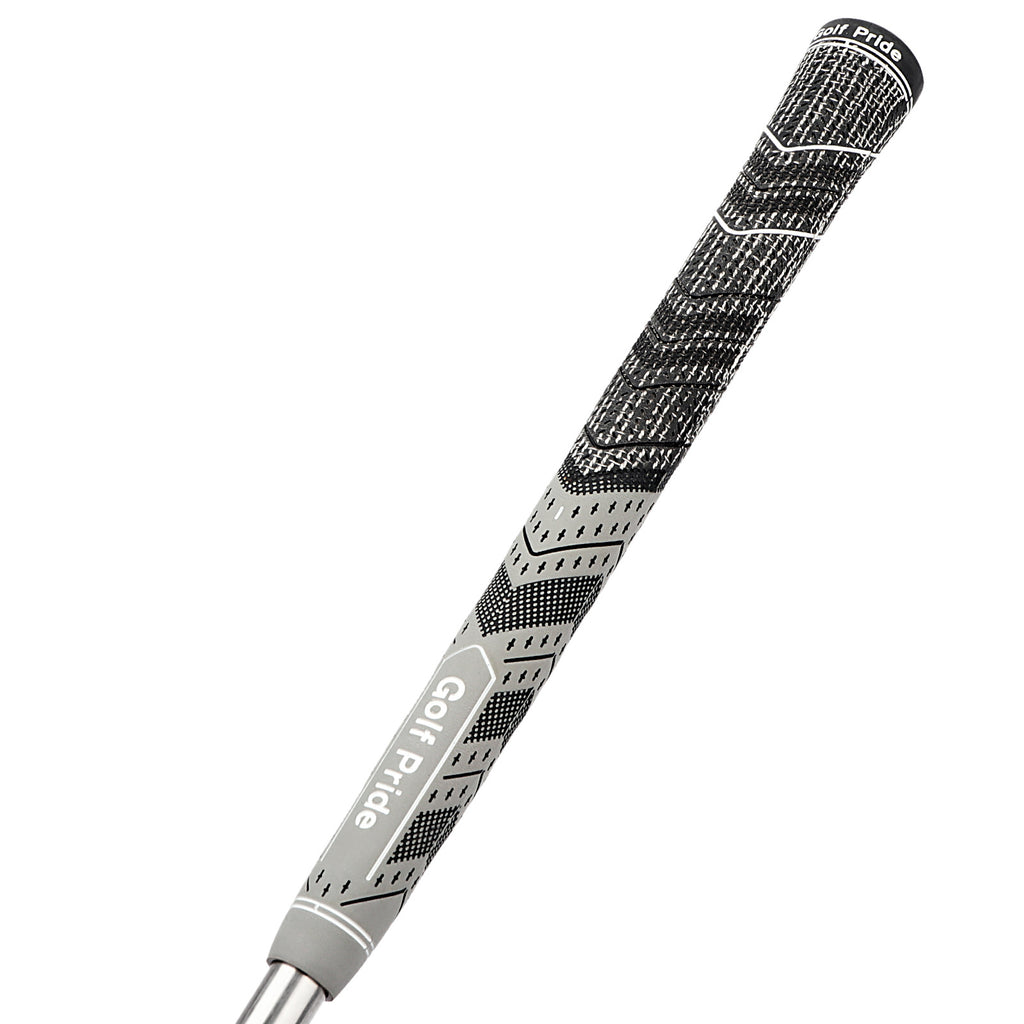 2 Pcs Grey Standard MCC PLUS4 Golf Grip - Standard Rubber and Cotton Thread Hybrid, 265 mm, 52g, Core 60