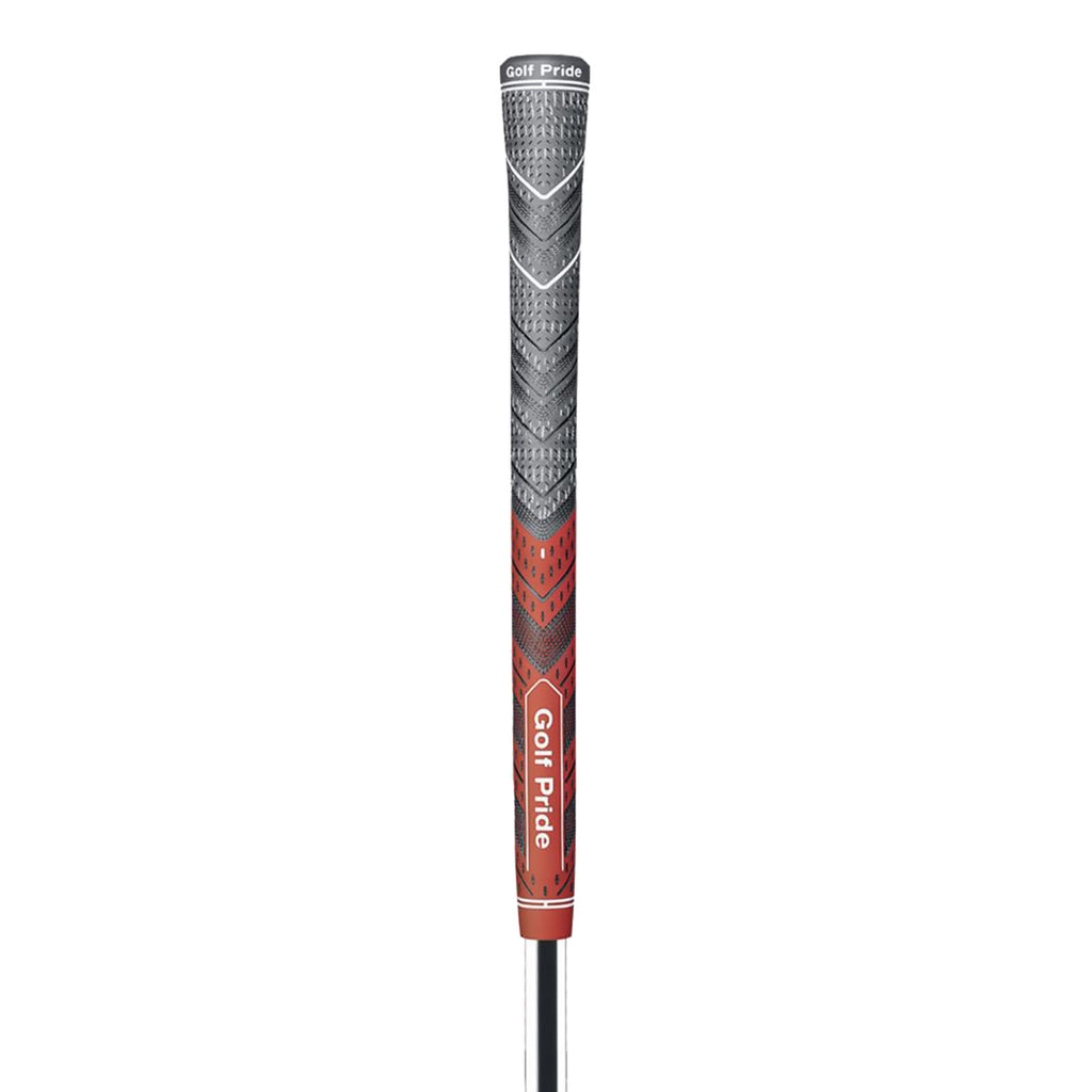 2 Pcs Red Standard MCC PLUS4 Golf Grip - Standard Rubber and Cotton Thread Hybrid, 265 mm, 52g, Core 60