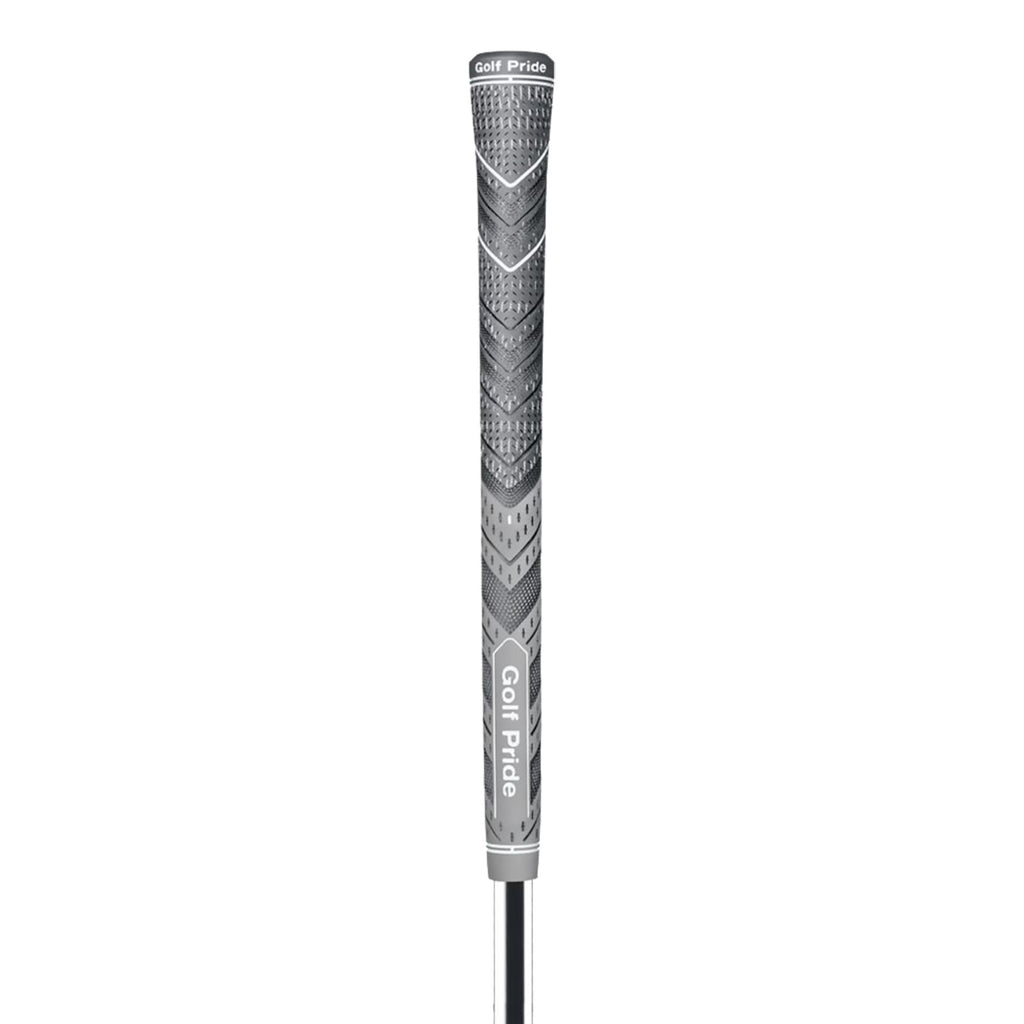 2 Pcs Grey MCC PLUS4 Midsize Golf Grip - Rubber and Cotton Thread Hybrid, 265 mm, 72g, Core 60