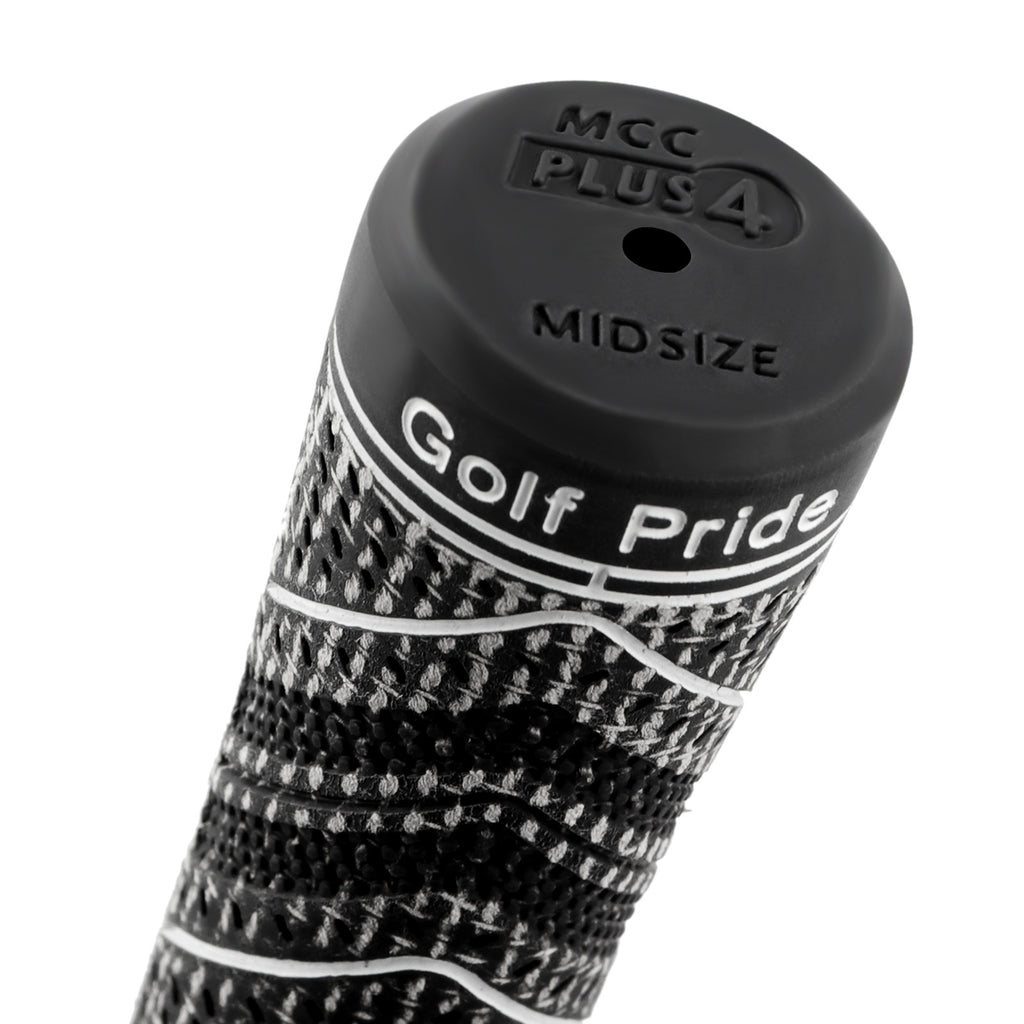 2 Pcs Orange MCC PLUS4 Midsize Golf Grip - Rubber and Cotton Thread Hybrid, 265 mm, 72g, Core 60