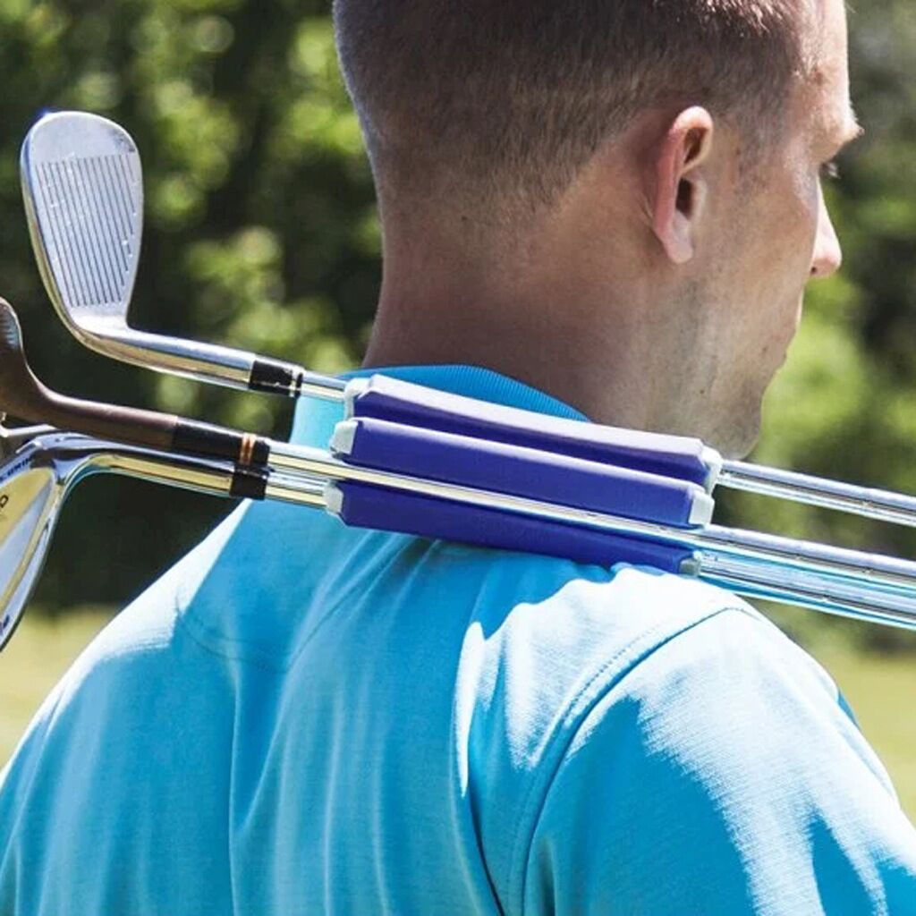 Blue And White Golf Club Carrier 2-Pack - Durable ABS+PET Golf Club Holder for Secure Storage and Easy Transport